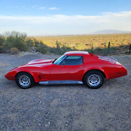 Red 1976 Corvette T-Top id:90805