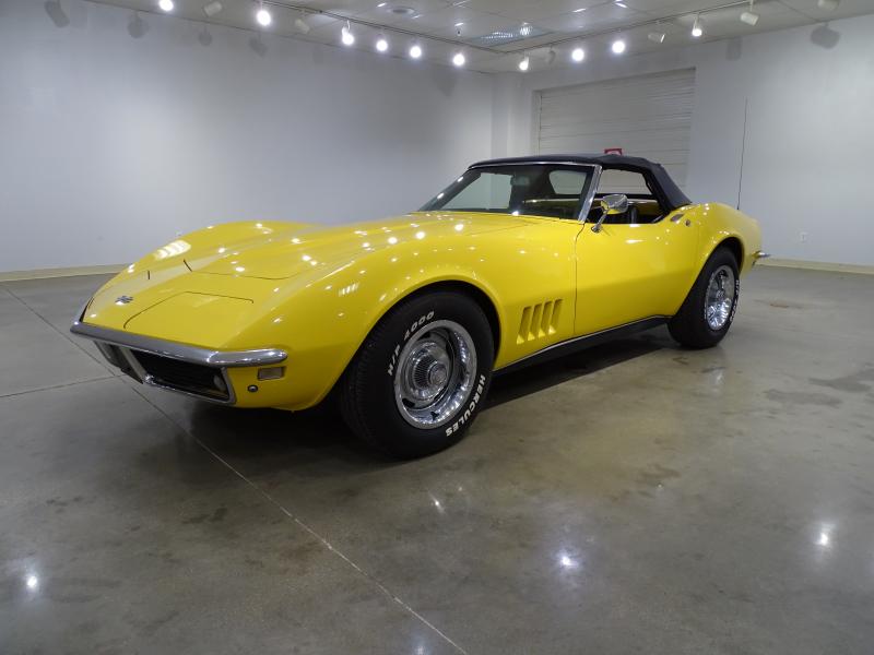1968 Yellow Chevy Corvette Convertible