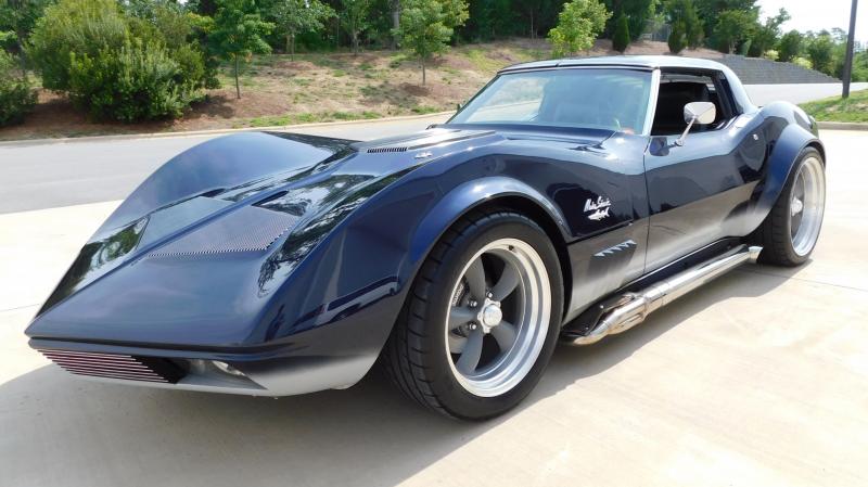 1973 Blue Chevy Corvette Coupe