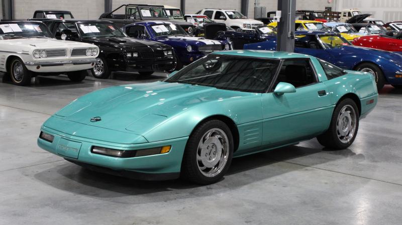 1991 Turquoise Chevy Corvette Coupe