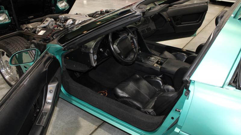 1991 turquoise Chevy Corvette Coupe