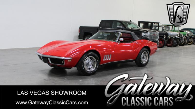 1968 Red Chevy Corvette Convertible