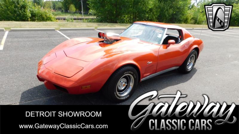 1975 Orange Chevy Corvette T-Top