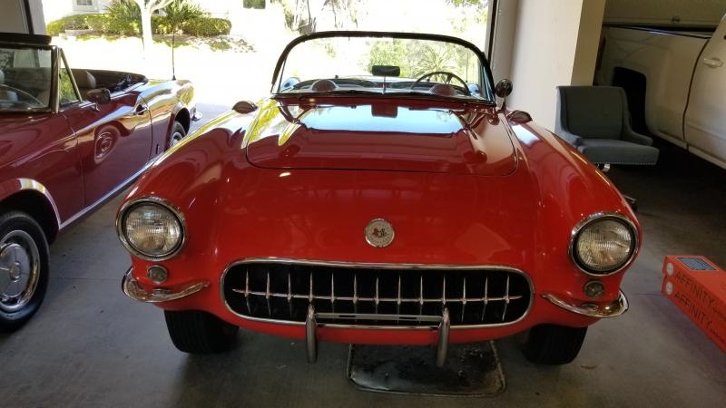 red 1956 Corvette Convertible id:89300