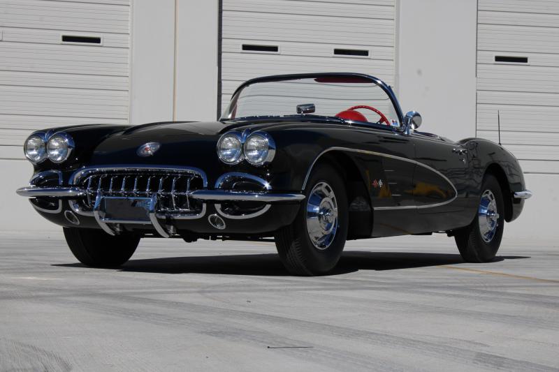 1960 Black Chevy Corvette Convertible