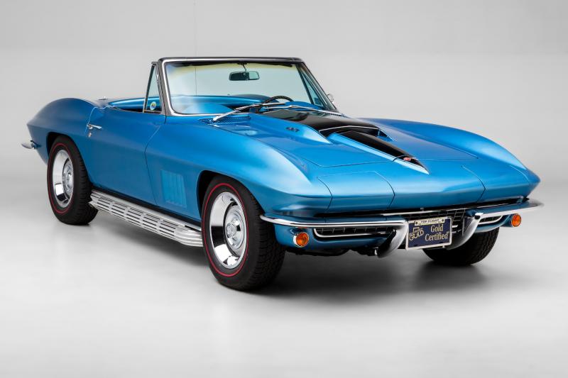 1967 Marina Blue Chevy Corvette Convertible