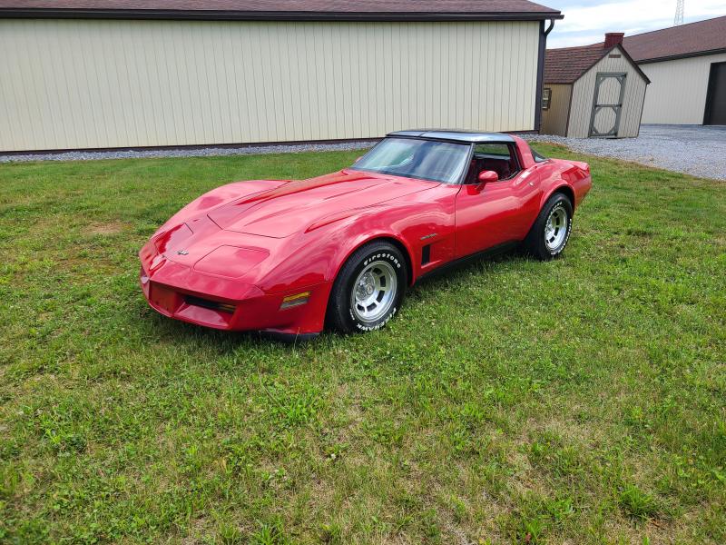 1982 Red Chevy Corvette T-Top