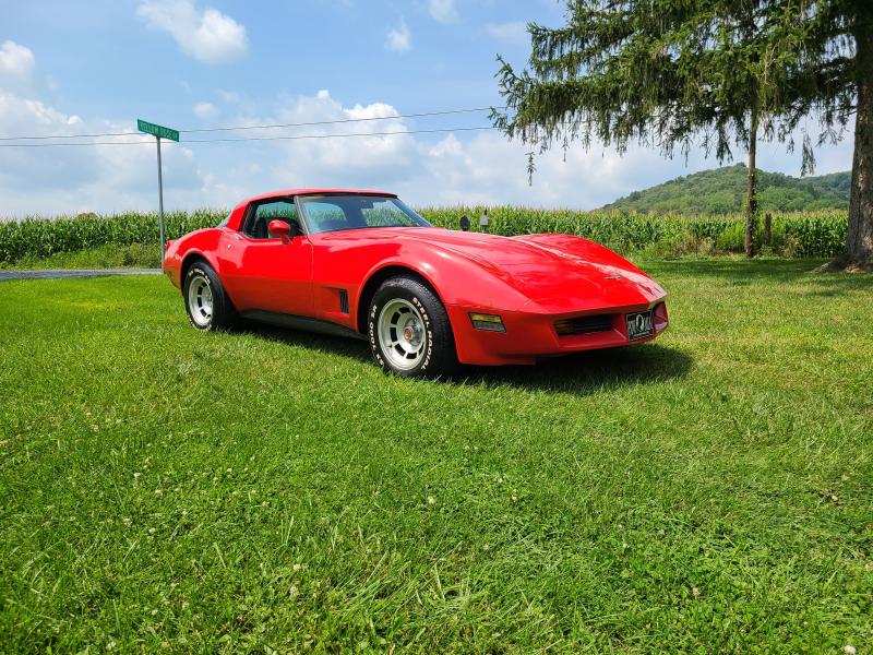 1981 Red Chevy Corvette T-Top