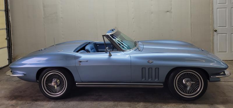 1965 Nassau Blue Chevy Corvette Convertible