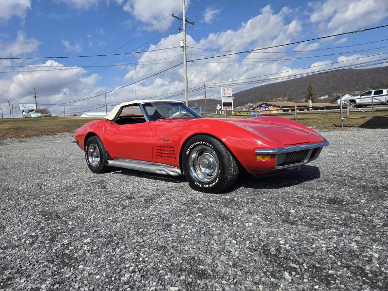 1970 Red Chevy Corvette Convertible
