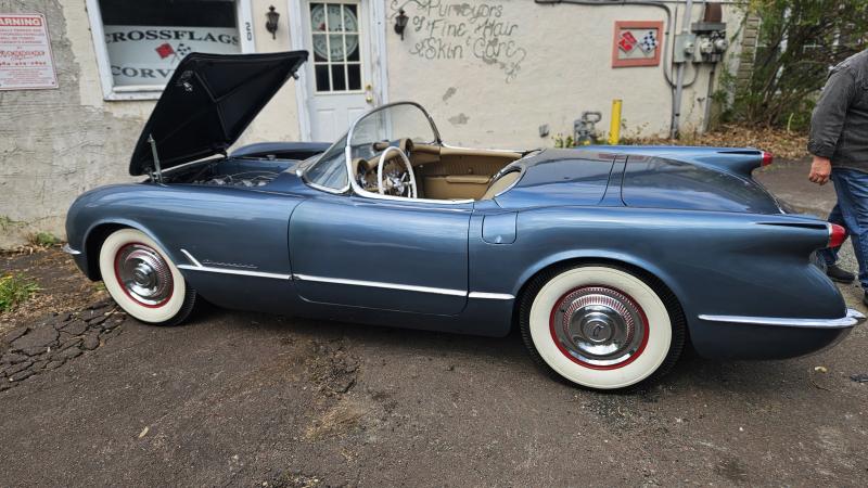 1954 Blue Chevy Corvette Convertible