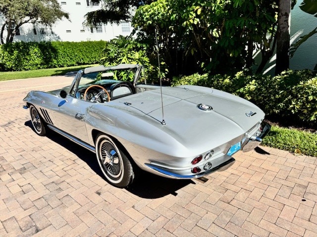 1965 Silver Chevy Corvette Convertible