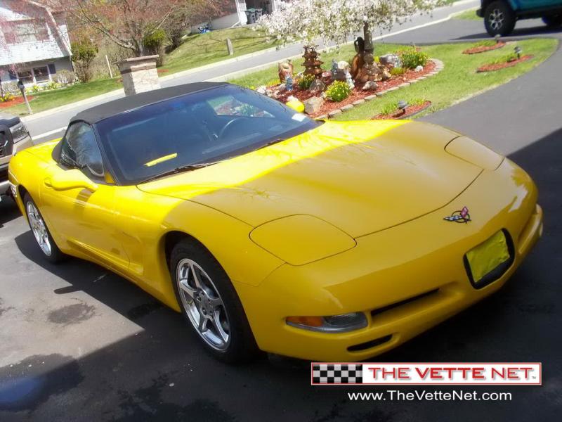 2004 Millennium Yellow Chevy Corvette Convertible