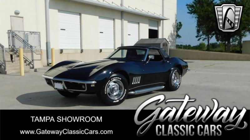 1968 Black Chevy Corvette Convertible