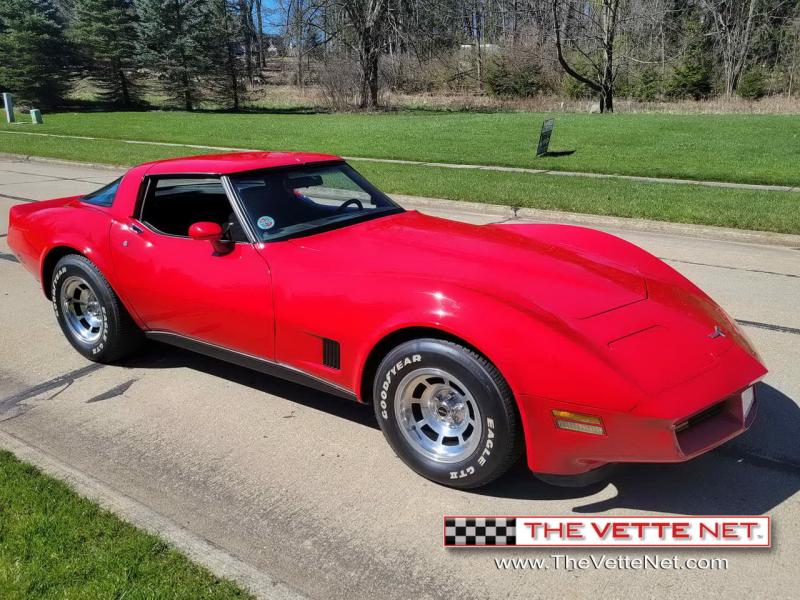 1980 Red Chevy Corvette T-Top