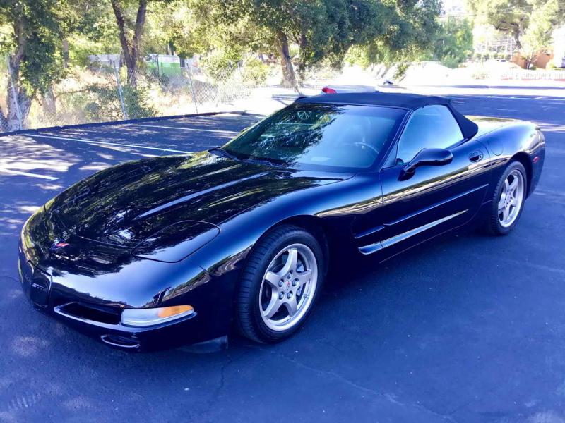 2001 Black Chevy Corvette Convertible