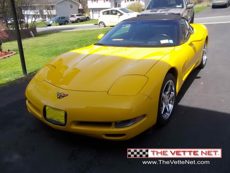 2004 Millennium Yellow Chevy Corvette Convertible