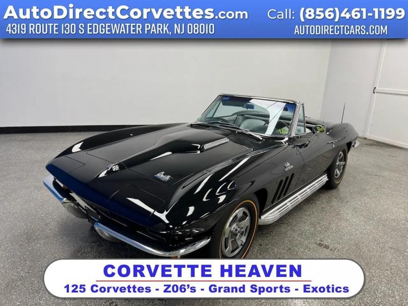 1966 Black Chevy Corvette Convertible