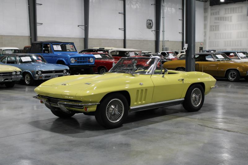 1966 Yellow Chevy Corvette Convertible