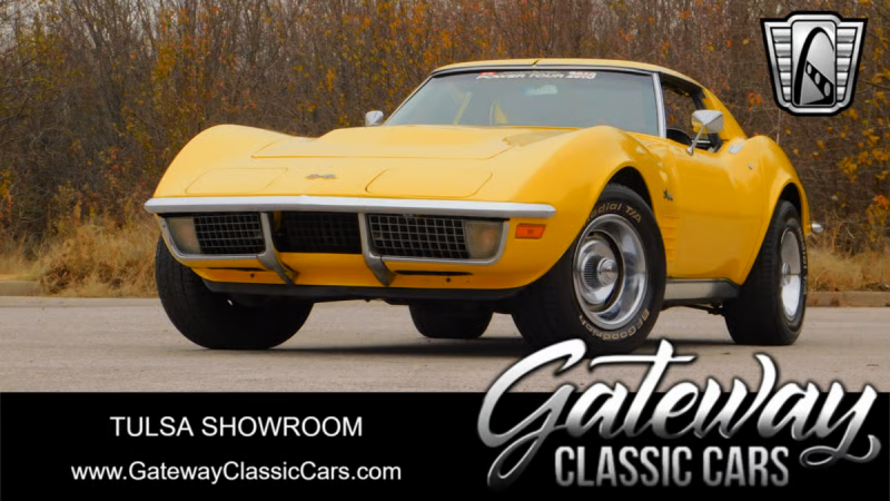 1970 Yellow Chevy Corvette T-Top
