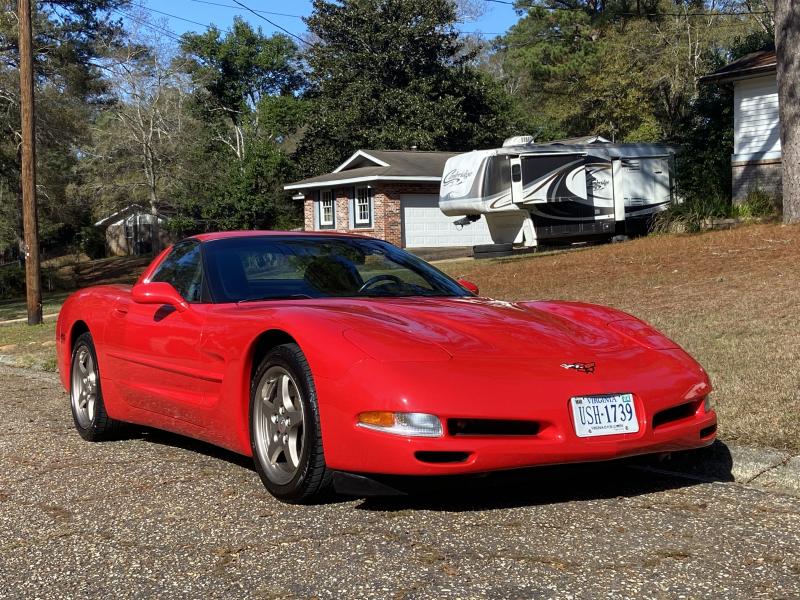 2001 Red Chevy Corvette T-Top