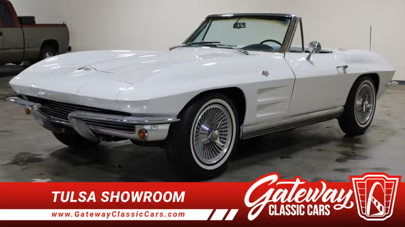1964 White Chevy Corvette Convertible