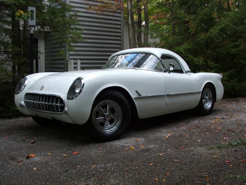 White 1954 Corvette Convertible id:89243