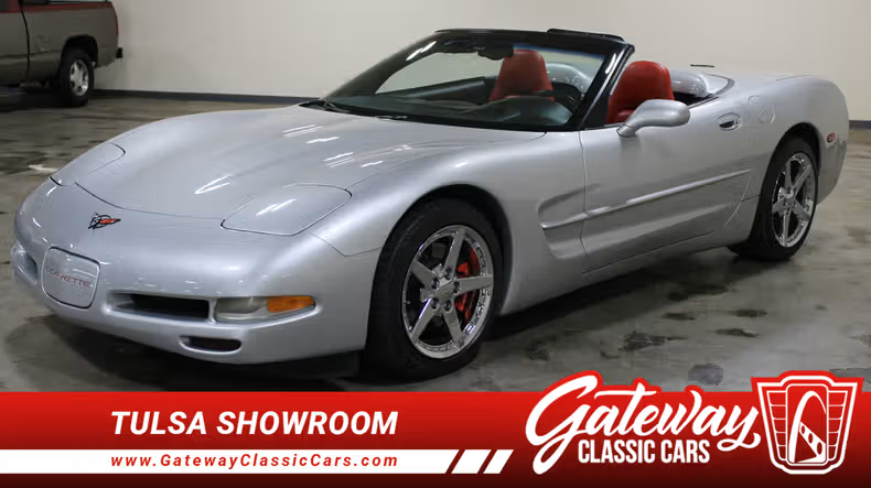 2002 Silver Chevy Corvette Convertible