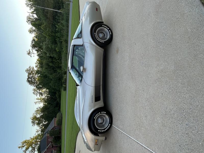 1982 silver-beige Chevy Corvette Coupe