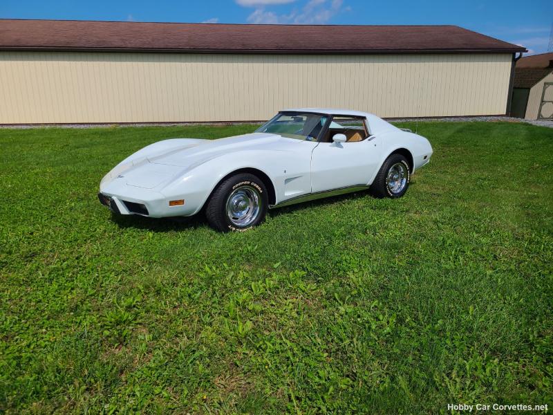White 1977 Corvette T-Top id:88725