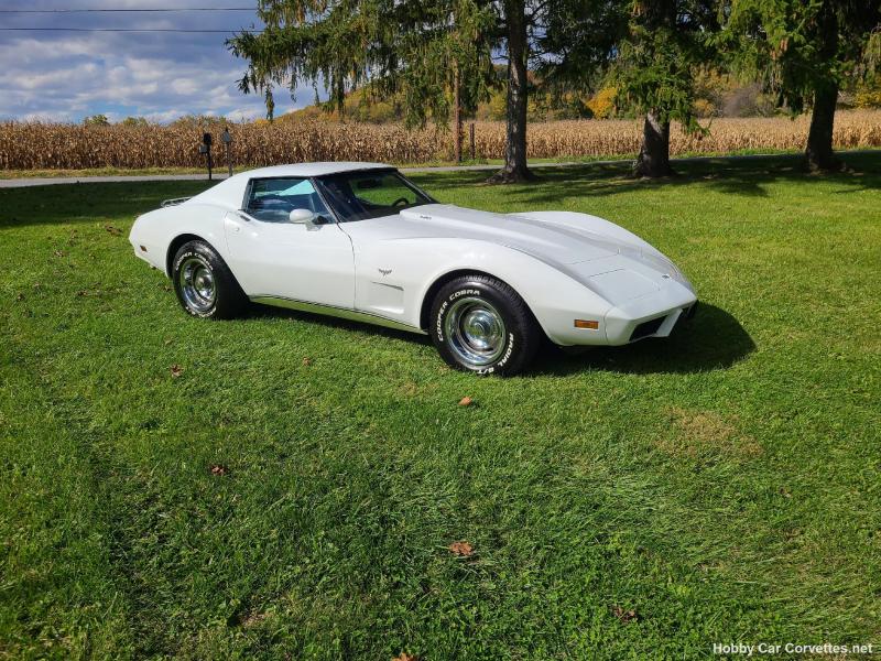 White 1977 Corvette T-Top id:88839