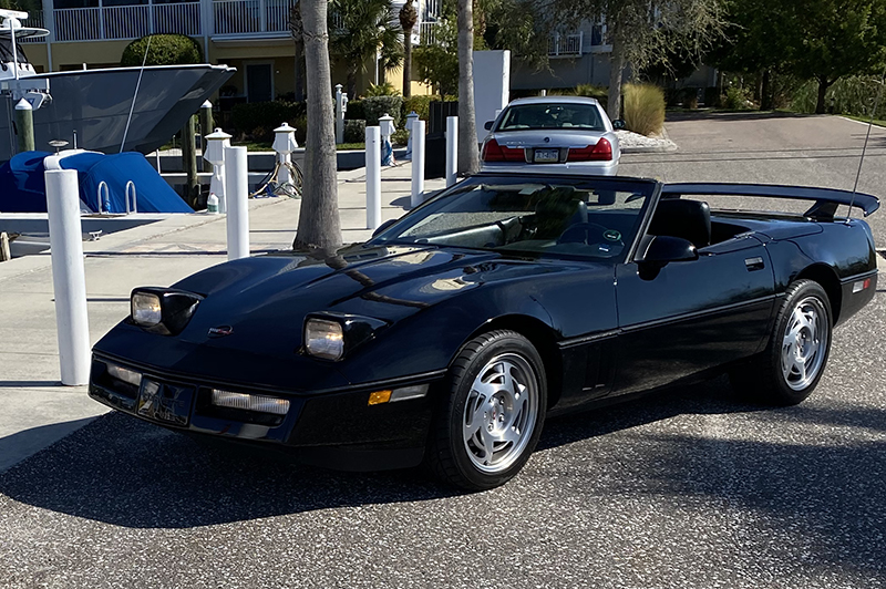 Black 1990 Corvette Convertible id:89285
