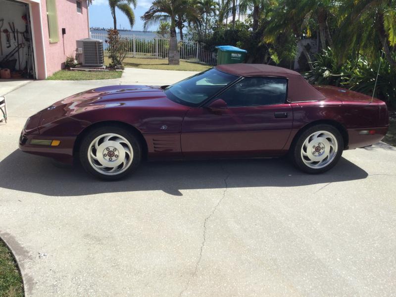 1993 Ruby Red Chevy Corvette Convertible