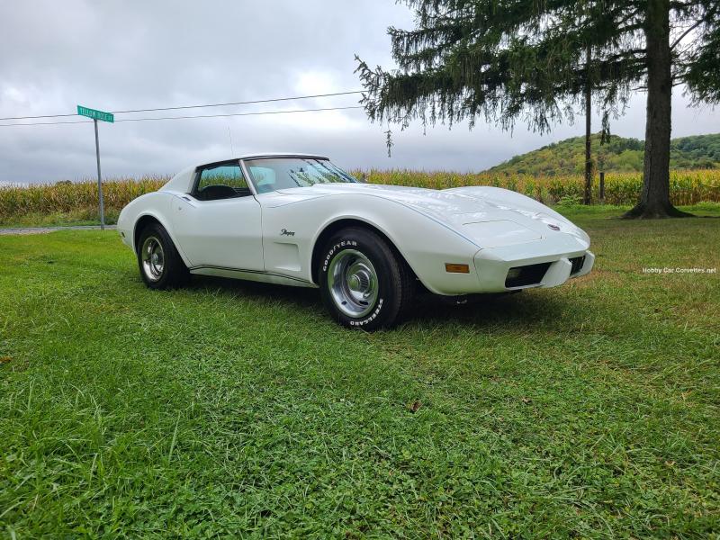 White 1976 Corvette T-Top id:90319