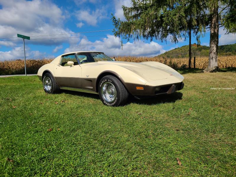 1977 Tan Chevy Corvette T-Top