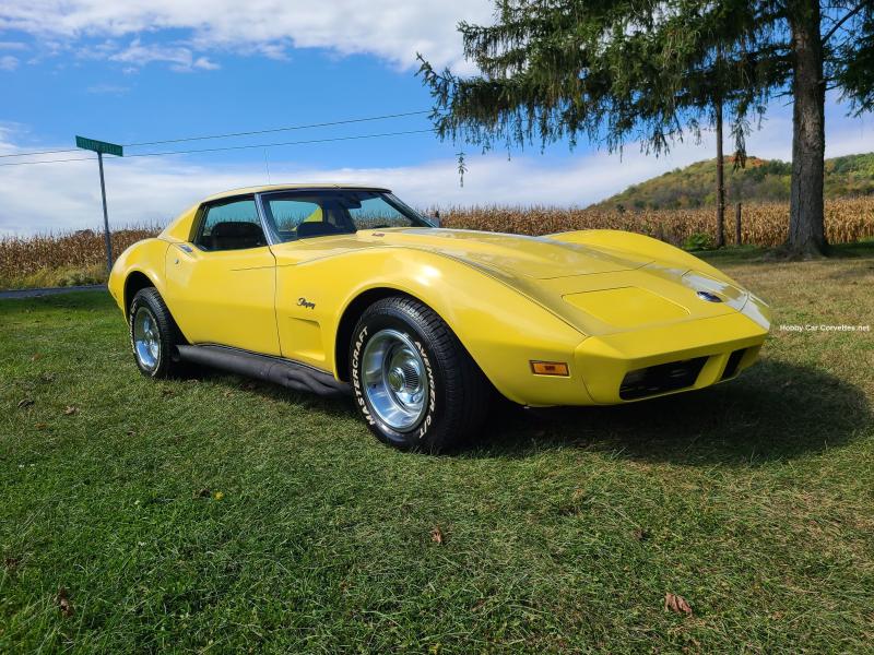 Yellow 1974 Corvette T-Top id:90406