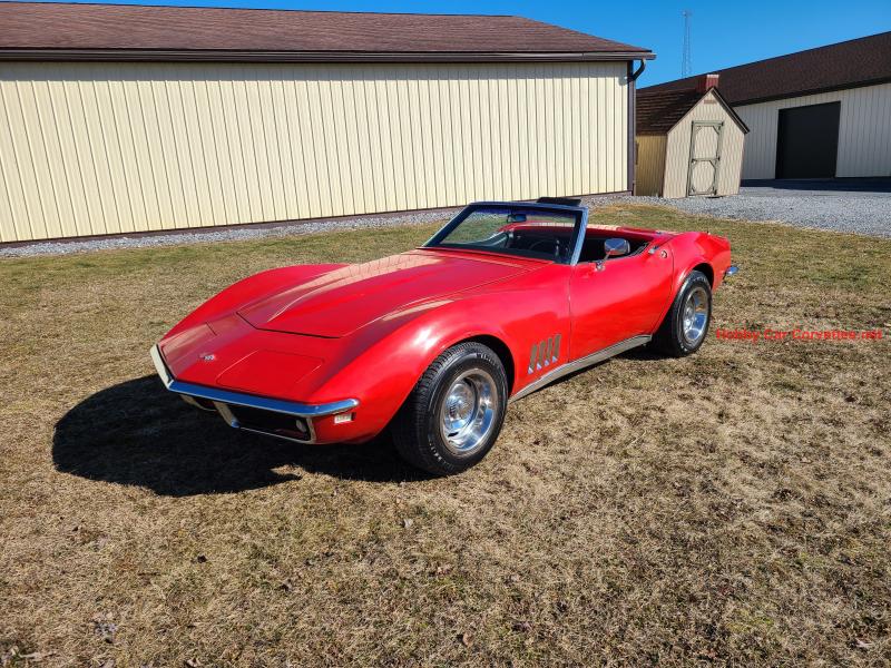 1968 Red Chevy Corvette Convertible