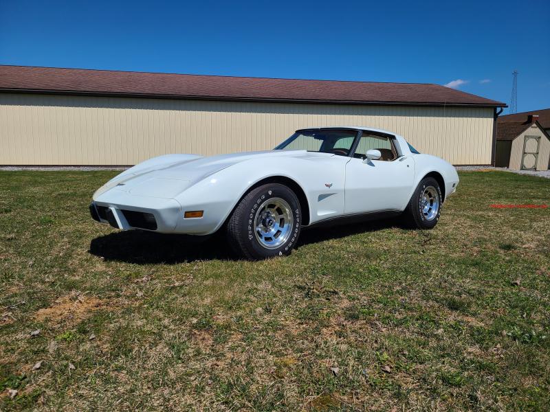 White 1979 Corvette T-Top id:90963