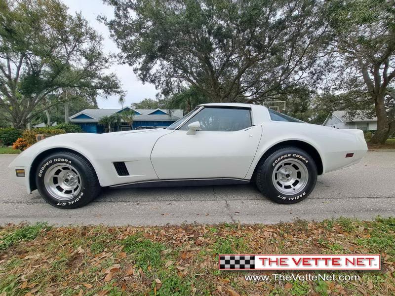 White 1980 Corvette T-Top id:90998