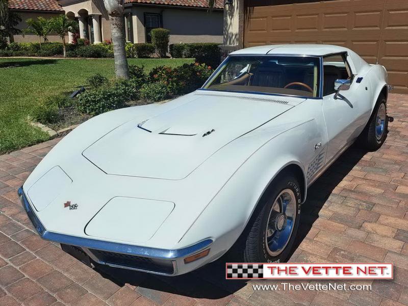 White 1970 Corvette T-Top id:91026