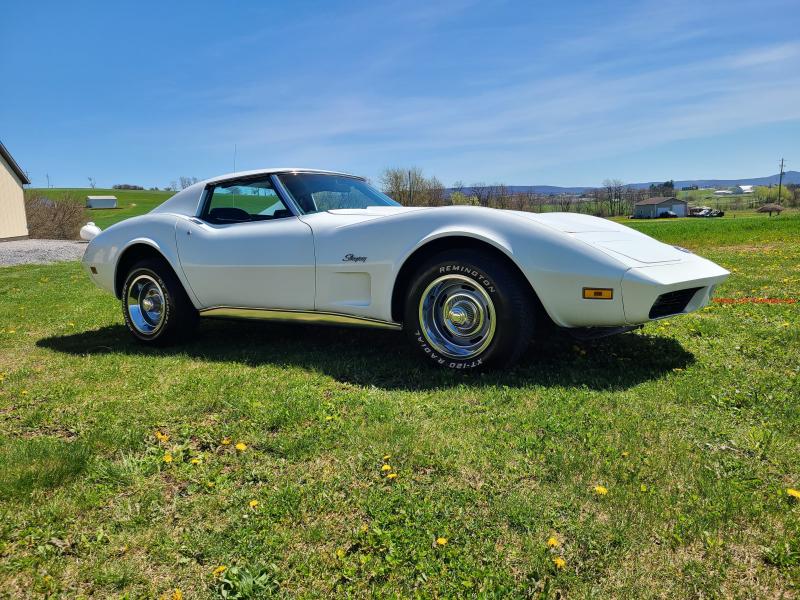 1974 White Corvette 4spd For Sale