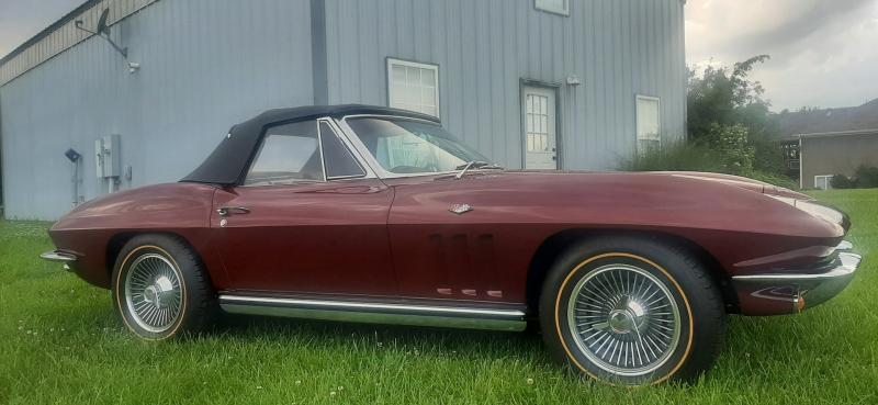 1965 Milano Maroon Chevy Corvette Convertible