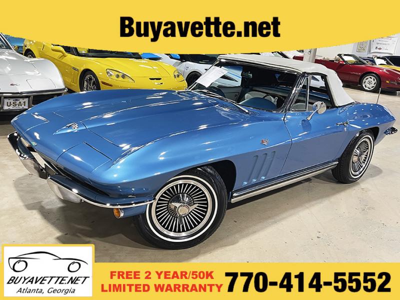 1965 Nassau Blue Chevy Corvette Convertible