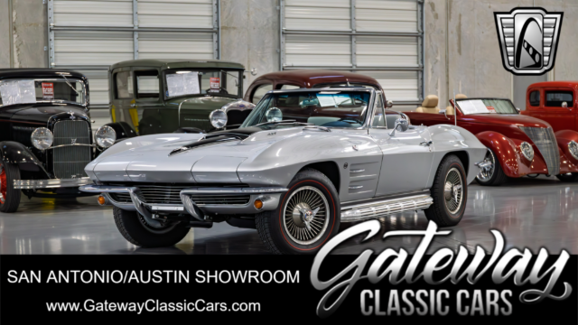 1964 Silver Chevy Corvette Convertible