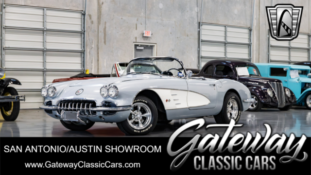 1960 Silver/White Chevy Corvette Convertible