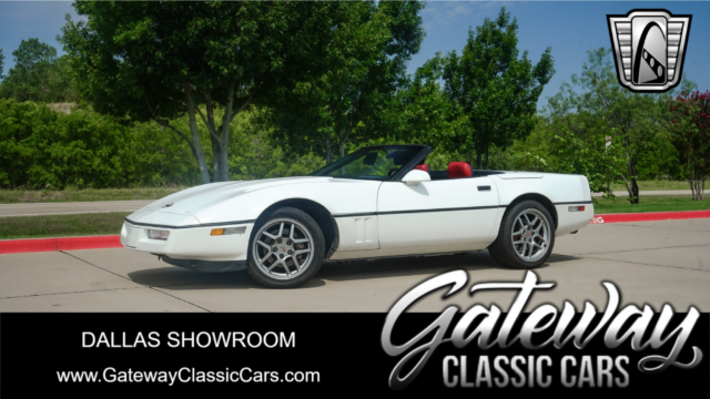 1989 white Chevy Corvette Convertible