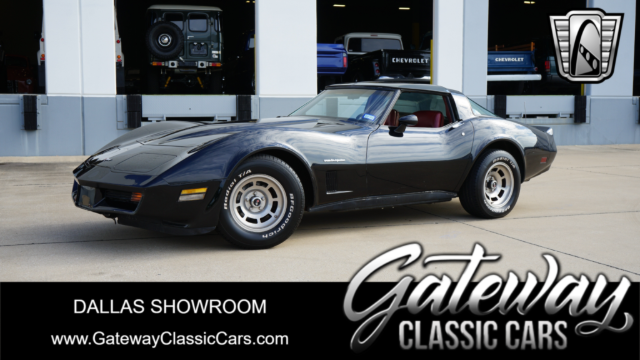 1982 Black Chevy Corvette T-Top