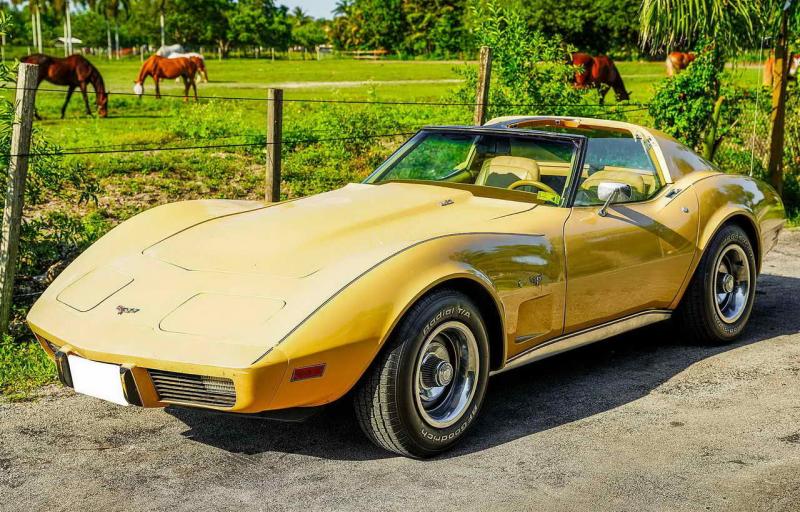 1977 Corvette Tan Chevy Corvette T-Top