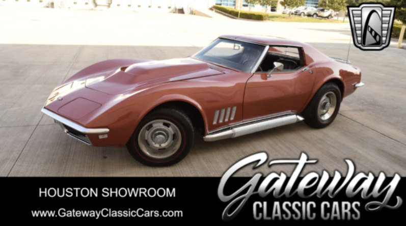 1968 Orange Chevy Corvette T-Top