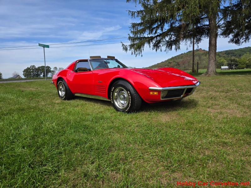 1971 Red Chevy Corvette T-Top